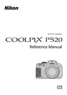 Nikon Coolpix P520 Printed Manual